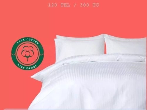 Patrisa Serisi 120 Tel Saten Yollu Çarşaf – %100 Pamuk
